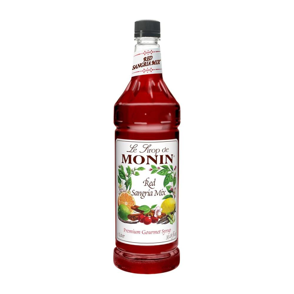 image:imageMonin  Blueberry Syrup Mildly Sweet amp Tart Blueberry Flavor Great for Teas Lemonades Smoothies amp Cocktails GlutenFree NonGMO 1 LiterRed Sangria