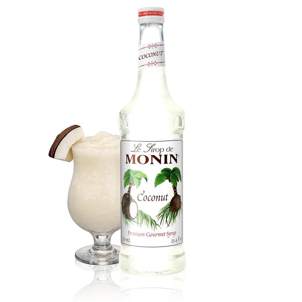 image:imageMonin Coconut Syrup Creamy Tropical Flavored Syrup Coffee Syrup Natural Flavor Drink Mix Simple Syrup for Coffee Lemonade Cocktails amp More GlutenFree NonGMO Clean Label 750 mlCoconut