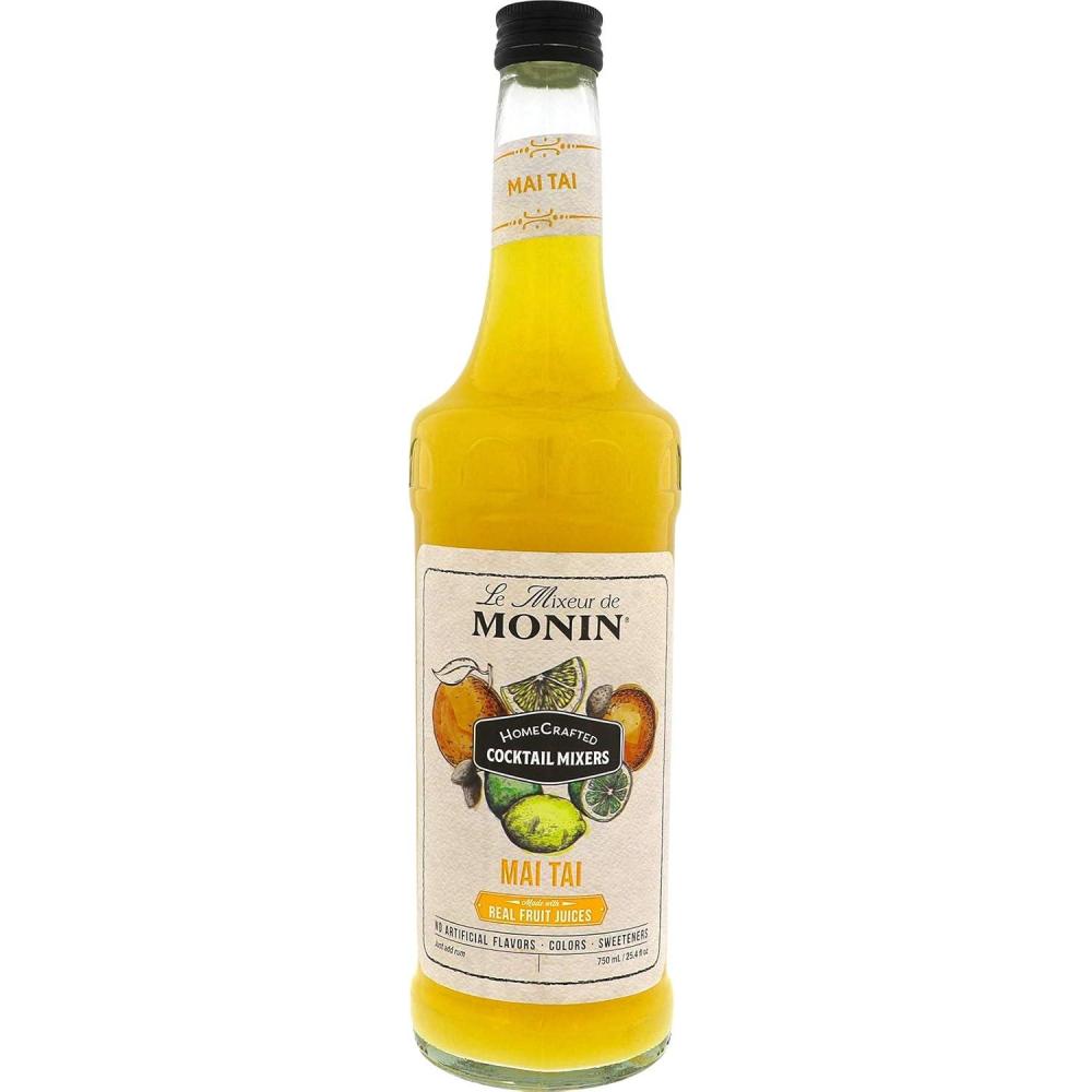 image:imageMonin HomeCrafted Mai Tai Cocktail Mixer ReadytoUse Drink Mix Tropical Blend of Pineapple amp Orange Made with Natural Flavors amp Real Fruit Juice DIY Cocktails Just Add Rum 750 ml