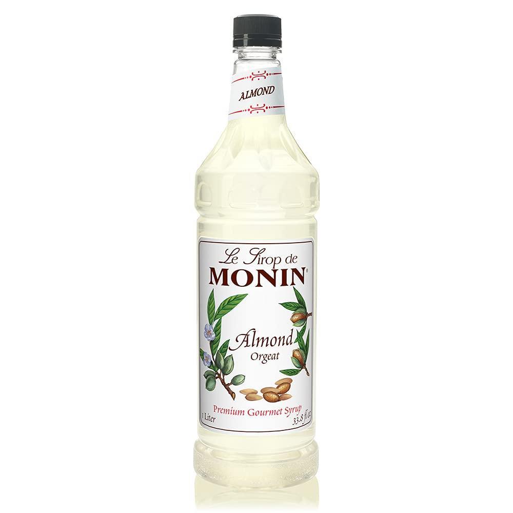 image:imageMonin  Pure Cane Syrup Pure and Sweet Great for Coffee Tea and Specialty Cocktails GlutenFree NonGMO 1 LiterAlmond