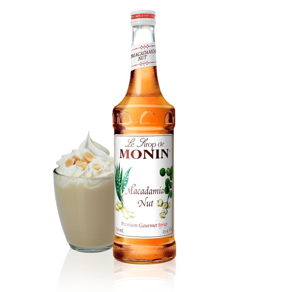 image:imageMonin Pure Cane Syrup Pure and Sweet Great for Coffee Tea and Specialty Cocktails GlutenFree NonGMO 750 mlMacadamia Nut