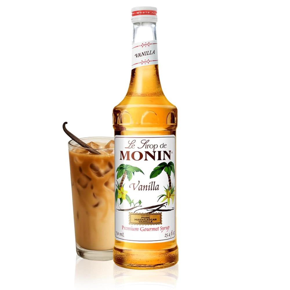 image:imageMonin  Pure Cane Syrup Pure and Sweet Great for Coffee Tea and Specialty Cocktails GlutenFree NonGMO 750 mlVanilla