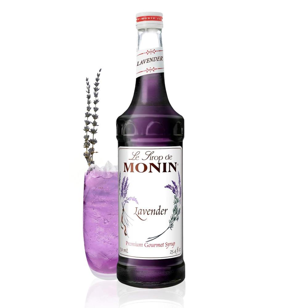 image:imageMonin Rose Syrup Elegant and Subtle Great for Cocktails Mocktails and Soda GlutenFree NonGMO 750 mlLavender