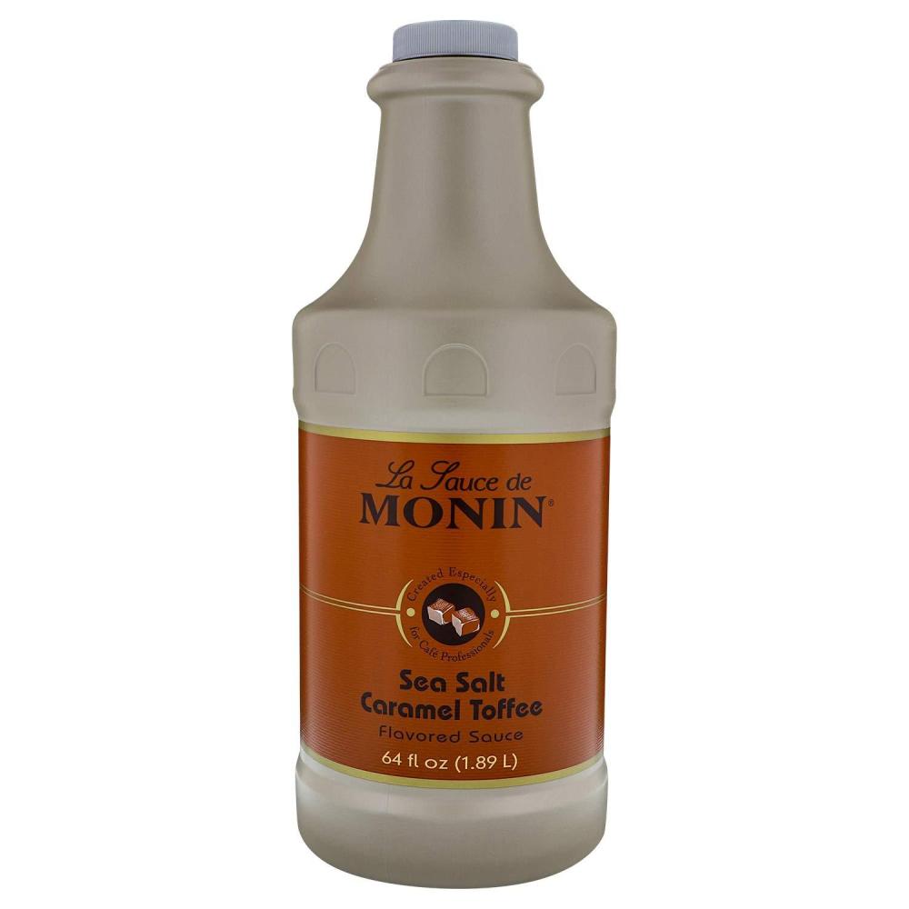 image:imageMonin Sea Salt Caramel Toffee Rich amp Buttery Flavor with Creamy Caramel Notes Great for Coffee Milkshakes amp Dessert Cocktails 64 ozSea Salt Caramel Toffee