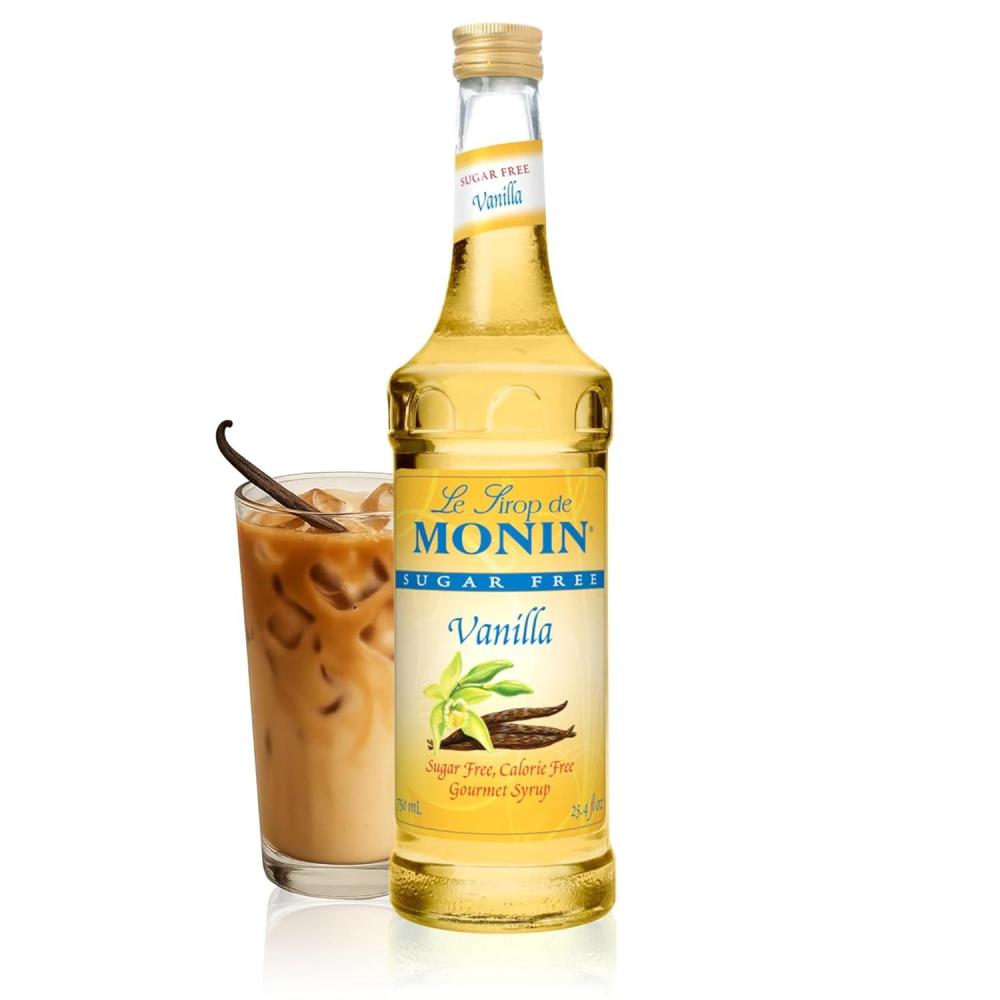 image:imageMonin Sugar Free Vanilla Syrup Bold Vanilla Bean Flavor Great for Coffee Cocktails amp Lattes GlutenFree NonGMO 750 mlSugar Free Vanilla