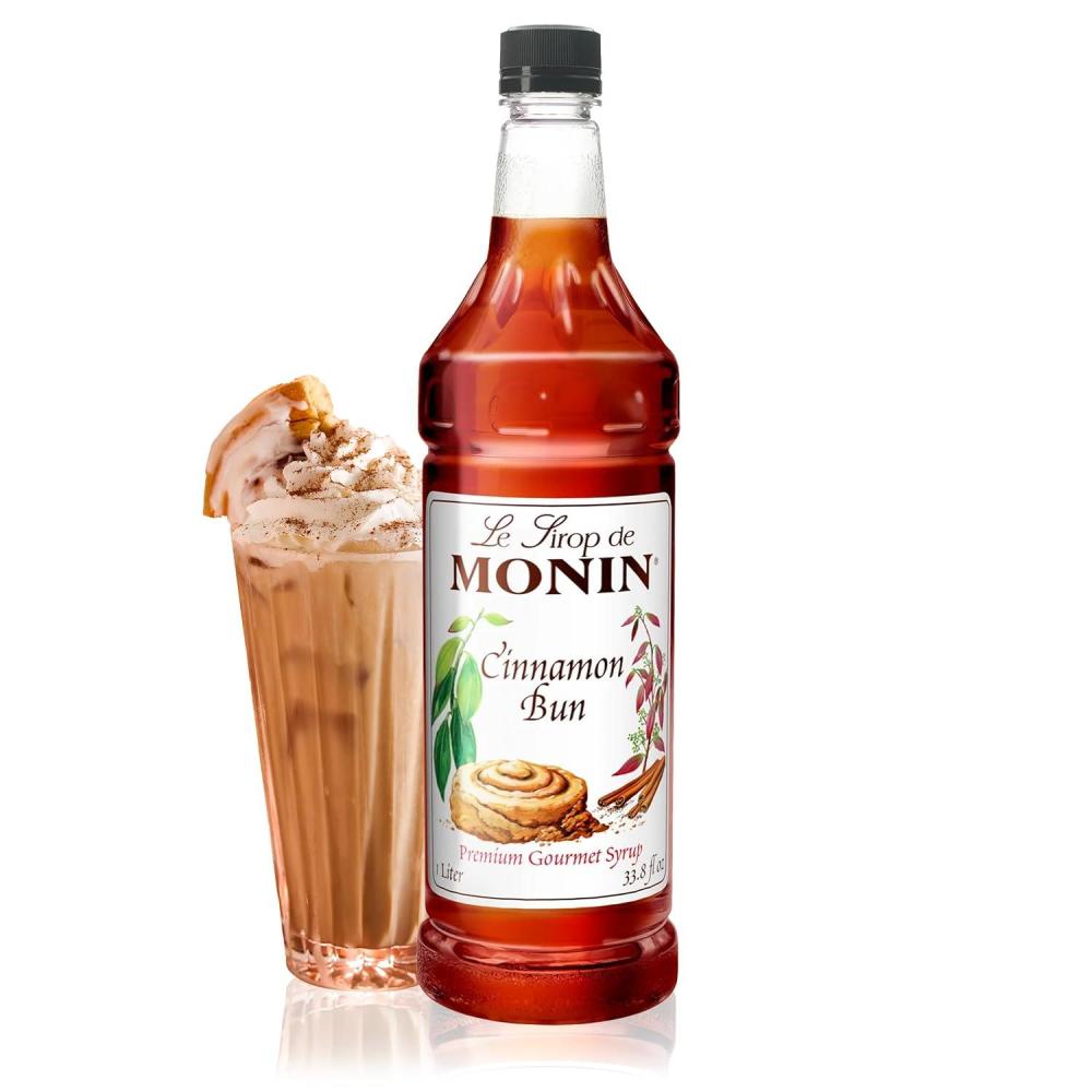 image:imageMonin Toffee Nut Syrup Bold and Buttery Great for Coffee and Desserts GlutenFree NonGMO 1 LiterCinnamon