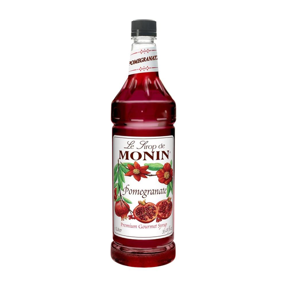 image:imageMonin  White Peach Syrup Juicy Ripe Peach Flavor Perfect for Cocktails Mocktails Iced Teas amp Smoothies GlutenFree NonGMO 1 LiterPomegranate