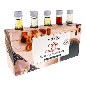 Monin – 5 Flavor Holiday Cheer Collection: Macadamia Nut, Peppermint, Cookie Butter, Toasted Marshmallow, & Gingerbread, Natural Flavors for All Drinks, Gluten-Free (1.69 oz per bottle)(Coffee Collection)