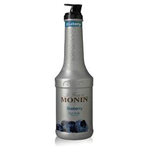 Monin – Blood Orange Purée, Tart, Juicy Citrus Taste, Great for Lemonades, Cocktails, and Culinary Creations, Vegan, Gluten-Free (1 Liter)(Blueberry Purée)