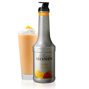 Monin – Blood Orange Purée, Tart, Juicy Citrus Taste, Great for Lemonades, Cocktails, and Culinary Creations, Vegan, Gluten-Free (1 Liter)(Mango Purée)