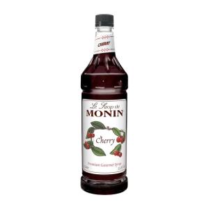 Monin – Blueberry Syrup, Mildly Sweet & Tart Blueberry Flavor, Great for Teas, Lemonades, Smoothies, & Cocktails, Gluten-Free, Non-GMO (1 Liter)(Cherry)