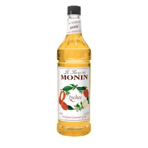Monin – Blueberry Syrup, Mildly Sweet & Tart Blueberry Flavor, Great for Teas, Lemonades, Smoothies, & Cocktails, Gluten-Free, Non-GMO (1 Liter)(Lychee)