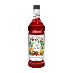 Monin – Blueberry Syrup, Mildly Sweet & Tart Blueberry Flavor, Great for Teas, Lemonades, Smoothies, & Cocktails, Gluten-Free, Non-GMO (1 Liter)(Red Sangria)