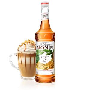 Monin – Caramel Apple Butter Syrup, Buttery Caramel and Cooked Apple Flavor, Natural Flavors, Great for Hot Lattes, Ciders, and Seasonal Cocktails, Non-GMO, Gluten-Free (750 ml)(Toffee Nut)