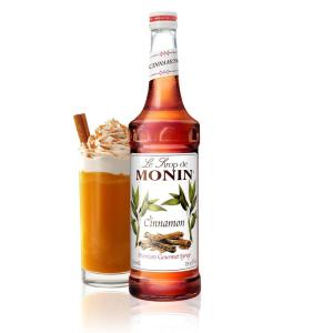 Monin – Cinnamon Syrup, Sweet and Spicy Taste of Cinnamon, Versatile Flavor, Natural Flavors, Great for Coffees, Cocoas, Ciders, and Cocktails, Non-GMO, Gluten-Free (750 ml)