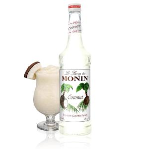 Monin – Coconut Syrup, Creamy Tropical Flavored Syrup, Coffee Syrup, Natural Flavor Drink Mix, Simple Syrup for Coffee, Lemonade, Cocktails, & More, Gluten-Free, Non-GMO, Clean Label (750 ml)(Coconut)