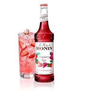 Monin – Mango Syrup, Tropical and Sweet, Great for Cocktails, Sodas, and Lemonades, Gluten-Free, Non-GMO (750 ml)(Strawberry Rose)