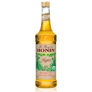 Monin – Organic Caramel Syrup | Premium Syrup for Coffee, Milkshakes, Cocktails & More (BPA-Free Glass Bottle, 750 ml)(Organic Agave)