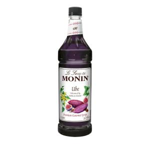 Monin – Peppermint Syrup, Cool Tingle of Candy Cane, Natural Flavors, Great for Cocoas, Mochas, Smoothies, and Sodas, Non-GMO, Gluten-Free (1 Liter)(Ube Blend)