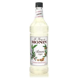 Monin – Pure Cane Syrup, Pure and Sweet, Great for Coffee, Tea, and Specialty Cocktails, Gluten-Free, Non-GMO (1 Liter)(Almond)