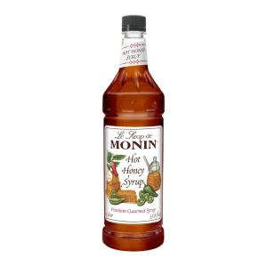 Monin – Pure Cane Syrup, Pure and Sweet, Great for Coffee, Tea, and Specialty Cocktails, Gluten-Free, Non-GMO (1 Liter)(Hot Honey)