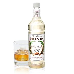 Monin – Pure Cane Syrup, Pure and Sweet, Great for Coffee, Tea, and Specialty Cocktails, Gluten-Free, Non-GMO (1 Liter)(Pure Cane)