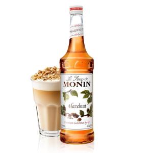Monin – Pure Cane Syrup, Pure and Sweet, Great for Coffee, Tea, and Specialty Cocktails, Gluten-Free, Non-GMO (750 ml)(Hazelnut)
