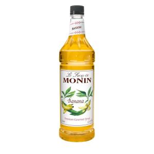 Monin – Strawberry Syrup, Mild and Sweet, Great for Cocktails and Teas, Gluten-Free, Non-GMO (1 Liter)(Banana)