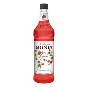 Monin – Strawberry Syrup, Mild and Sweet, Great for Cocktails and Teas, Gluten-Free, Non-GMO (1 Liter)(Red Passion Fruit)