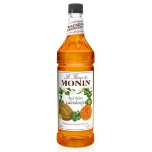 Monin – Strawberry Syrup, Mild and Sweet, Great for Cocktails and Teas, Gluten-Free, Non-GMO (1 Liter)(Rock Melon Cantaloupe)