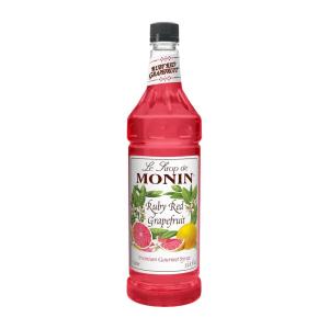 Monin – Strawberry Syrup, Mild and Sweet, Great for Cocktails and Teas, Gluten-Free, Non-GMO (1 Liter)(Ruby Red Grapefruit)