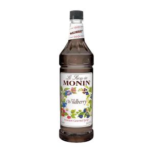 Monin – Strawberry Syrup, Mild and Sweet, Great for Cocktails and Teas, Gluten-Free, Non-GMO (1 Liter)(Wildberry)