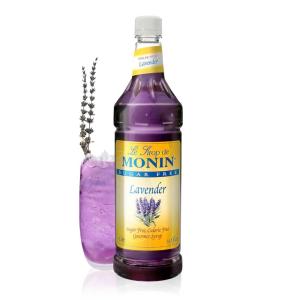 Monin – Sugar Free Blue Raspberry Syrup | Premium Calorie-Free Syrup | Perfectly Sweet & Tart for Slushes, Cocktails, Mocktails & Snow Cones (BPA-Free Plastic Bottle, 33.8 fl oz)(Sugar Free Lavender)