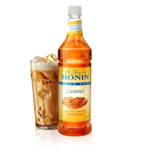 Monin – Sugar Free Blue Raspberry Syrup | Premium Calorie-Free Syrup | Perfectly Sweet & Tart for Slushes, Cocktails, Mocktails & Snow Cones (BPA-Free Plastic Bottle, 33.8 fl oz)(Sugar Free Caramel)