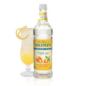 Monin – Sugar Free Blue Raspberry Syrup | Premium Calorie-Free Syrup | Perfectly Sweet & Tart for Slushes, Cocktails, Mocktails & Snow Cones (BPA-Free Plastic Bottle, 33.8 fl oz)(Sugar Free Triple Sec)