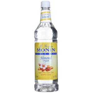 Monin – Sugar Free Blue Raspberry Syrup | Premium Calorie-Free Syrup | Perfectly Sweet & Tart for Slushes, Cocktails, Mocktails & Snow Cones (BPA-Free Plastic Bottle, 33.8 fl oz)(Sugar Free Almond)