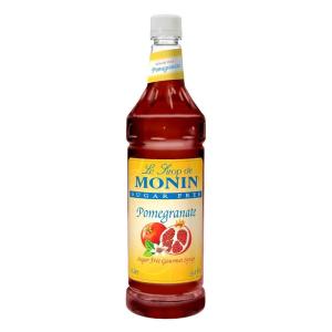 Monin – Sugar Free Blue Raspberry Syrup | Premium Calorie-Free Syrup | Perfectly Sweet & Tart for Slushes, Cocktails, Mocktails & Snow Cones (BPA-Free Plastic Bottle, 33.8 fl oz)(Sugar Free Pomegranate)
