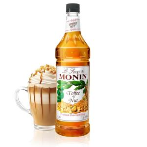 Monin – Toasted Marshmallow Syrup, Marshmallow & Caramel Flavor, Great for Cocoas, Lattes, & Shakes, Non-GMO, Gluten-Free (1 Liter)(Toffee)