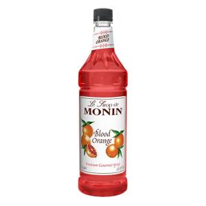 Monin – White Peach Syrup, Juicy Ripe Peach Flavor, Perfect for Cocktails, Mocktails, Iced Teas, & Smoothies, Gluten-Free, Non-GMO (1 Liter)(Blood Orange)